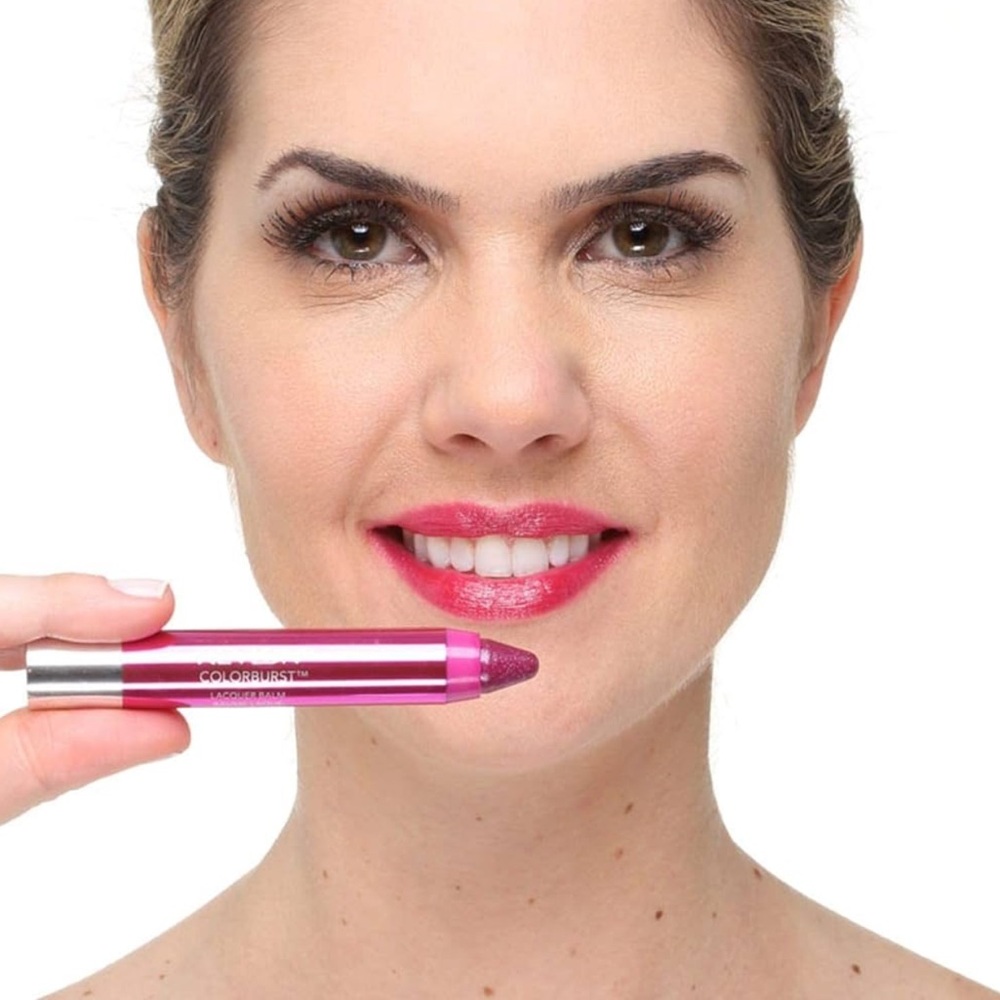 Revlon Colorburst Lacquer Balm Lip Crayon Whimsical Pink Lipstick 0.095 oz NEW - Picture 3 of 6